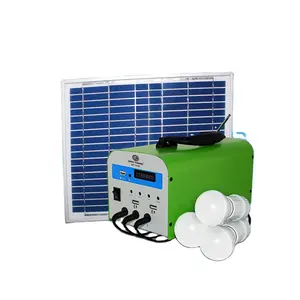 太阳能电源系统12v便携式太阳能电源，带收音机和扬声器功能