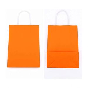Kraft Paper Party <b>Gift</b> Bags <b>Smalls</b> Size with Handle for Christmas Wedding Celebrations Thanksgiving Shopping Party Bags - Product Image 3