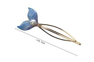 Pinces à cheveux <span class=keywords><strong>en</strong></span> alliage pour filles, 1 pièce, pince à cheveux perles Super féerique, pince à queue de poisson or, ornement, jolie pince à cheveux décorative pour filles - Product Image 6