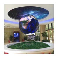 Pantalla LED Esférica Personalizada de 1m, 1.5m, 2m de Diámetro para Interiores, Pantalla LED de Bola de 360 Grados