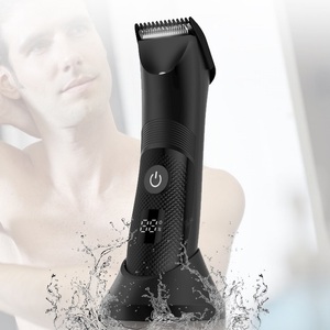 Recortadora eléctrica de meridianos para hombre, <span class=keywords><strong>afeitadora</strong></span> impermeable para la ingle, cortador de cerámica, cortapelos púbico indoloro para el cuerpo, USB para Hotel - Product Image 4