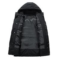 Veste longue matelassée pour homme MAQVOB Factory, taille EU US, haute qualité, doudoune longue d'hiver, polaire chaud, logo personnalisé, veste surdimensionnée