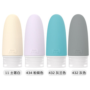 Juego de botellas de viaje de silicona de 30 ml a prueba de fugas para loción, champú, gel de ducha, cosméticos, botellas pequeñas vacías - Product Image 3