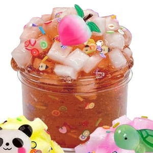 70ML Gelatina Transparente en Cubos, Slime de Coco, Espuma Esponjosa, Arcilla de Colores, Juguete Educativo DIY Seguro, No Tóxico, para Aliviar el Estrés, Plástico - Product Image 5