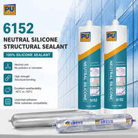 Scellant silicone sans solvant 300 ml, neutre, à séchage rapide, adhésif flexible, forte adhérence
