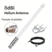 Antena Wifi 2.4G 8dbi, Antena Omnidireccional de Fibra de Vidrio para Exteriores, Antena de Alta Ganancia