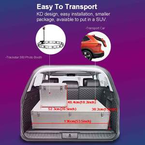 Portable degre photobooth Remplir la lumière selfie caméra vidéo Accessoires gratuits rotation automatique trackstar <span class=keywords><strong>360</strong></span> photomaton machine - Product Image 4