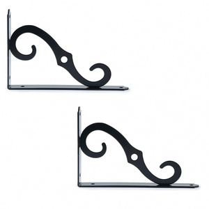 WEKIS Heavy Duty Cast Iron <b>Shelf</b> <b>Brackets</b> Triangular Angled <b>Bracket</b> with Metal Release Catch Supports Angle <b>Shelf</b> - Product Image 3