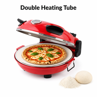Mini machine ronde de four à pizza du dôme 1200W avec la casserole en pierre pour la pizza faisant la machine