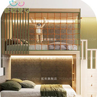 Apartment-Etagenbett für Kinder & Erwachsene Massivholz Minimalistisches Design Multifunktionales Hochbett Platzsparendes Bett