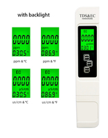 Nouveau stylo d'essai de qualité de l'eau pour l'eau potable domestique compteur EC 3 en 1 stylo d'essai de conductivité de température TDS