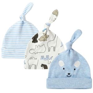 Gorro Ajustable para Recién Nacidos de 0 a 6 Meses, Ideal para Viajar, para las Cuatro Estaciones, Unisex, Bonito, Suave y Cómodo para el Uso Diario, Diseño de Nudo Tejido - Product Image 6