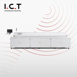 Low Price Infrared Reflow Oven Station LED Nitrogen Reflow Wave Oven SMD Heating 6 Zone Crawler-Type Reflow Oven
