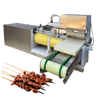 Machine à brochette de viande en bambou pour barbecue