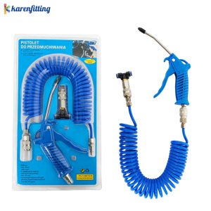 Kit de pistola neumática para soplar polvo de uso pesado, estándar europeo, con múltiples boquillas reemplazables, 16 pies, pu-001 - Product Image 6