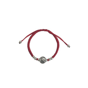 925 Sterling Silver Zodiac Horse Red Rope <b>Bracelet</b> Silver <b>Bead</b> Unisex Everyday Wear - Product Image 5