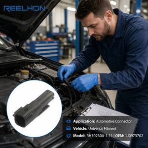 <span class=keywords><strong>Connecteur</strong></span> <span class=keywords><strong>de</strong></span> sonde radar <span class=keywords><strong>de</strong></span> pare-chocs avant mâle 2 broches Reelhon DJ70230A-1-11 en cuivre, prise <span class=keywords><strong>de</strong></span> boîtier électrique pour faisceau <span class=keywords><strong>de</strong></span> câblage <span class=keywords><strong>automobile</strong></span> - Product Image 3