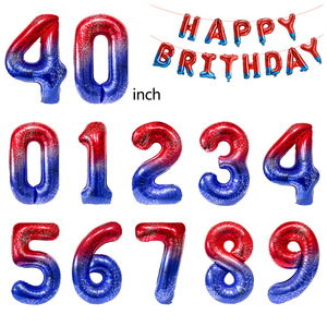 Nuovi palloncini digitali in alluminio <span class=keywords><strong>Spiderman</strong></span> sfumato da 40 pollici per la decorazione della festa di compleanno - Product Image 3