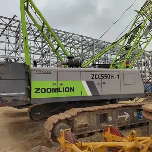 Kullanılan Zoomlion 55 Ton 50 Ton paletli vinç ZCC550H küçük örümcek paletli vinç fiyatı