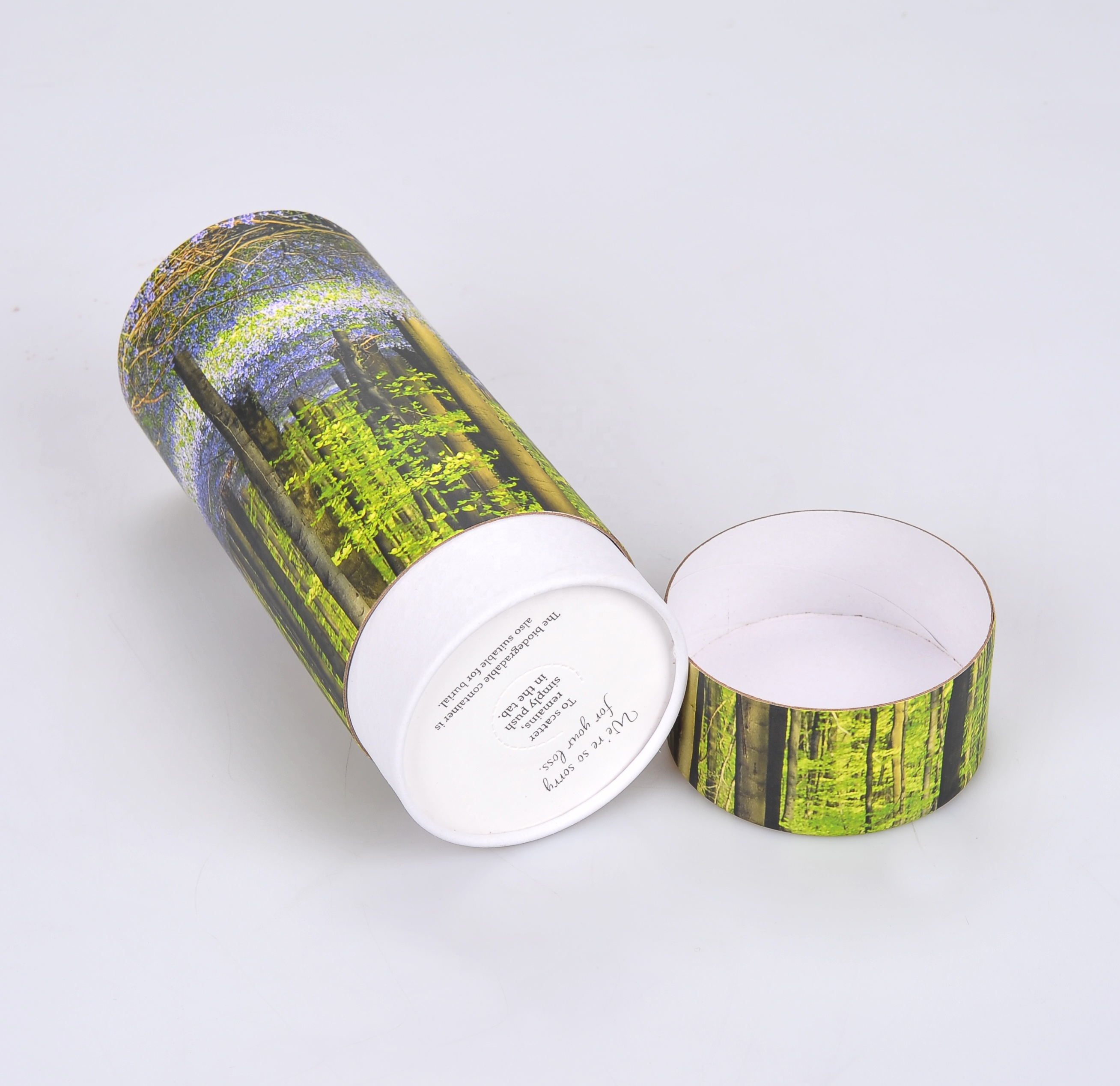 Large Size Biodegradable Paper Urn Scatter Tubes for Pet Ashes Storage - Qingdao Hiyi Woodwork Co.,