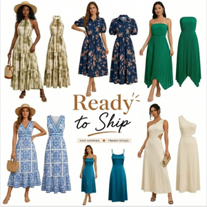 Color Block Spliced Summer Dress, Stylish Ladies Outfit, Random Mix <b>Mixed</b> Assorted Styles Shipment - Product Image 1