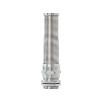 Passe-câble métallique M20 anti-pliage en laiton nickelé, attache-câble de protection