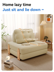 Sofá Modular Ergonómico y Cómodo de Tela Suave Tipo Peluche, Sofá Cúbico de Tofu, Sillón Reclinable para Dormitorio y Sala de Estudio - Product Image 6