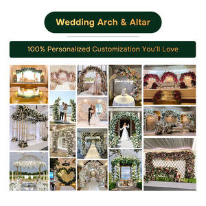 جديد GNW تصميم واسع النطاق ديكور مناسبات الزفاف خلفية قوس زهرة مرصع بالزهور ديكور الأحداث المسرحية - Product Image 2