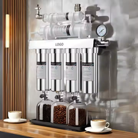 Système de filtration d'eau par osmose inverse RO en acier inoxydable 7 étapes 600 GPD pour usage domestique et hôtelier, purificateur d'eau potable pour robinet et eau de puits, filtre à sédiments