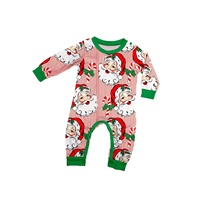 Nouvelles tenues de Noël pour la famille, pour photos de famille, imprimé Père Noël, motif floral intégral, polyester doux
