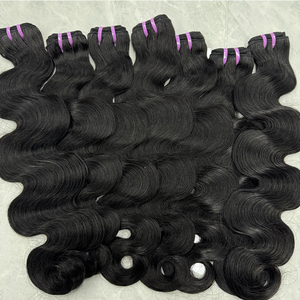 Paquetes de Cabello Camboyano al por Mayor, 100% Natural, Ondulado, Cabello Humano Virgen con Cutícula Alineada, Sin Procesar, Proveedores de Cabello Crudo - Product Image 4