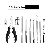 Kit d'outils pour ongles incarnés en acier inoxydable, coupe-ongles bec d'aigle, pince à cuticules et peaux mortes, outils de manucure et pédicure