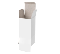 Emballage de boîte de carte bon marché de papier kraft blanc d'expédition facile à plier personnalisé en gros pour les petites entreprises