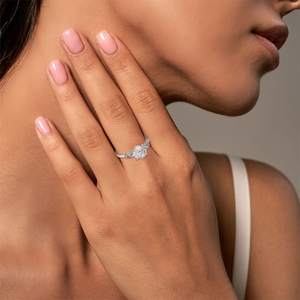 خاتم من الفضة الإسترلينية عيار 925 مع زركونيا على شكل الألعاب النارية، متوفر بالجملة وقابل للتخصيص بأحجار كريمة ملونة للنساء للحفلات والارتداء اليومي - Product Image 4