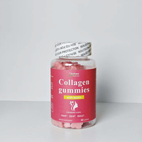 Gummies de Collagène OEM ODM OBM Fraise Gommes Éclaircissantes Peau Acné Taches de Rousseur Peau Lisse Cheveux Marque Privée Suppléments de Santé