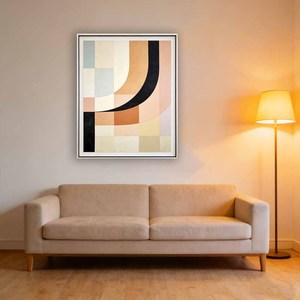 Peinture sur toile abstraite moderne de style minimaliste, <span class=keywords><strong>affiche</strong></span> encadrée, huile sur toile pour décoration murale - Product Image 1