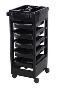 Modern Plastic Beauty Salon Furniture Mobile Hair Salon Cabinet <strong>Trolley</strong> for Apartment Use - Product Image 2