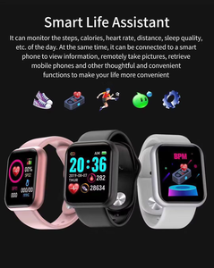 <span class=keywords><strong>D20</strong></span> Y68 <span class=keywords><strong>Smart</strong></span> <span class=keywords><strong>Band</strong></span> Fitness Inteligente Smartwatch Deportes Fitness Ritmo cardíaco Rastreador de sueño Pulsera Reloj inteligente para niños Niñas - Product Image 3
