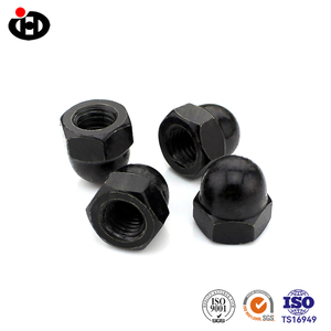 Cường độ cao Hex acorn Nut din1587 M3-M8 carbon thép đen Oxit kết thúc hình bán nguyệt hình lục giác hình vòm Nut cap <span class=keywords><strong>Nuts</strong></span> - Product Image 5