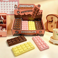 Jouet anti-stress en forme de barre de chocolat, TPR super doux, à remontée lente, simulation de nourriture, pour adolescents et adultes, cadeaux