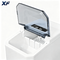 Machine à glaçons portable XF pour comptoir, mini-machine à glaçons avec une capacité de 1,5 kg, compatible 110V/220V, garantie 1 an pour un usage domestique