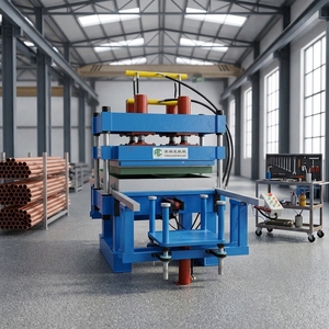 Presse de vulcanisation pour dalles de caoutchouc de gym / Vulcaniseur de plaques de caoutchouc EPDM / Machine de fabrication de briques en caoutchouc - Prix - Product Image 1