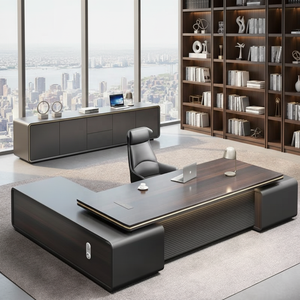 Scrivania Direzionale Moderna di Lusso con Doppi Armadietti e Serratura a Codice Meccanico <span class=keywords><strong>per</strong></span> Ufficio CEO e Dirigenti - Product Image 2
