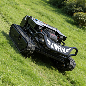Tondeuse à gazon robotisée intelligente, autotractée, sans fil, automatique, moteur 459cc, télécommande, AWY-900, chenilles en caoutchouc épaissies, résistantes - Product Image 5