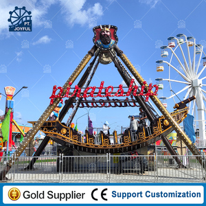 Luna Park Manege Equipo de entretenimiento grande al aire libre Paseos 24 asientos Parque de atracciones gigante Atracción Columpio Barco pirata a la venta - Product Image 2