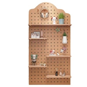Étagère de rangement murale en bois à plusieurs niveaux réglable - Affichage moderne pour la maison pour la cuisine et le salon Grande capacité et durable - Product Image 5