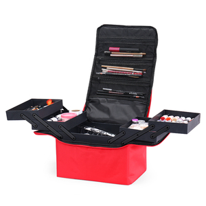 Makeup Case Nylon Waterproof Storage Bag Beauty Nail Art Cosmetics Box Vanity Makeup Organiser Cosmetic Artist Storage Bag