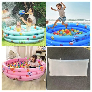 Bể bơi bơm hơi trẻ em bằng nhựa PVC Bền-Lý tưởng để chơi ngoài trời & trong nhà, vui chơi dưới nước đa năng với nhiều màu sắc - Product Image 4