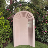 Support de fond en PVC personnalisé, durable, écologique et portable pour décoration d'arche de mariage intérieure/extérieure