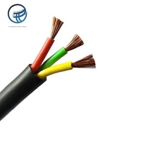 Kabel Daya Inti Tembaga Berisolasi PVC dari Produsen Profesional dengan Pelindung Karet, Tersedia Pilihan 2, 3, 4, dan 5 Inti